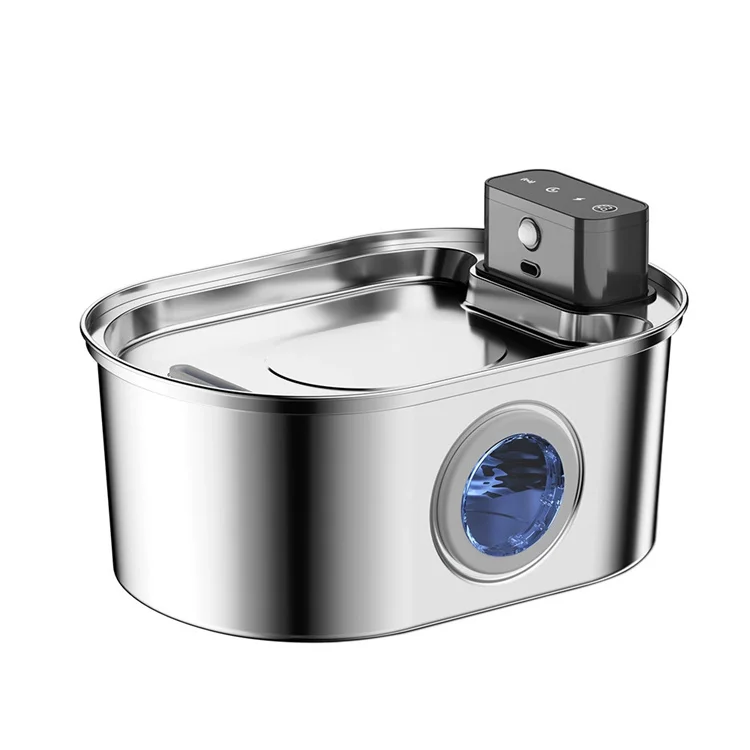 

Умный беспроводной индукционный диспенсер для воды для кошек, новый экологически чистый фонтанчик для воды для домашних животных, автоматический поилка для кошек, зарядка из нержавеющей стали