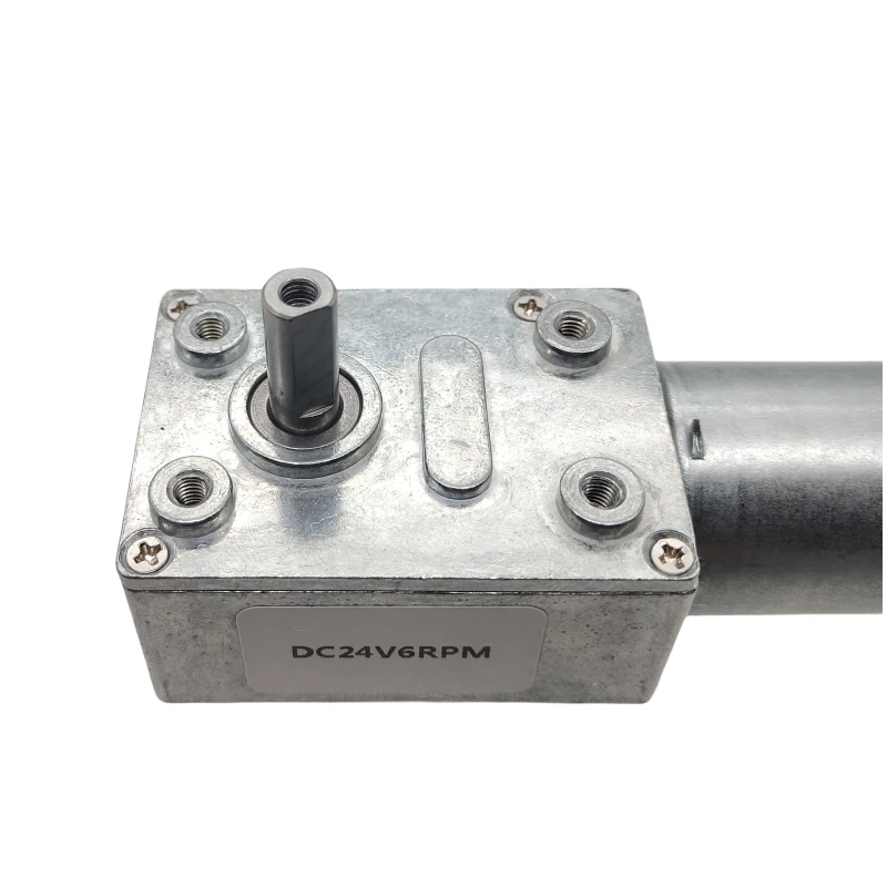 6V 12V 24V Worm Geared Motor Encoder In DC Motor High Toque Low RPM 6 To 150RPM DC Motors Self Locking Adjustable Speed Reversed