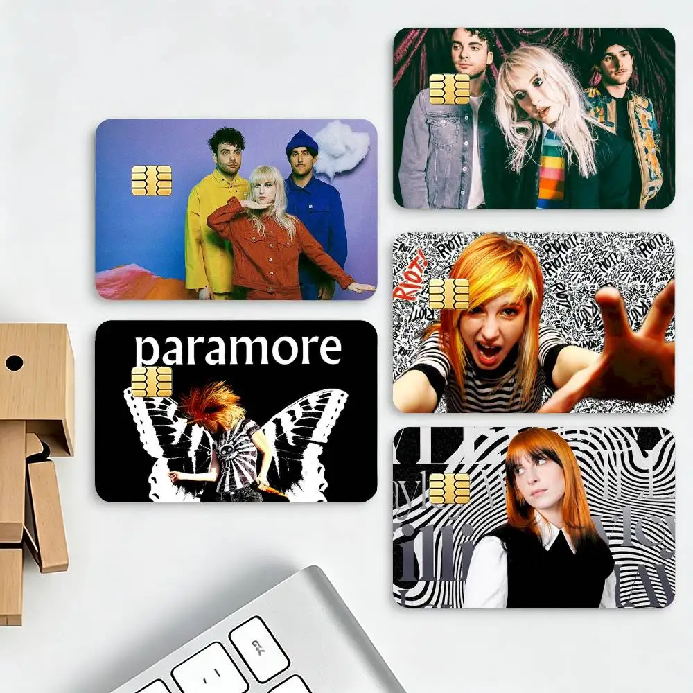 Paramore H-Hayley Williams-s HD Waterproof Credit Card Stickers Silicone Decals For Chip Game Cards Gift