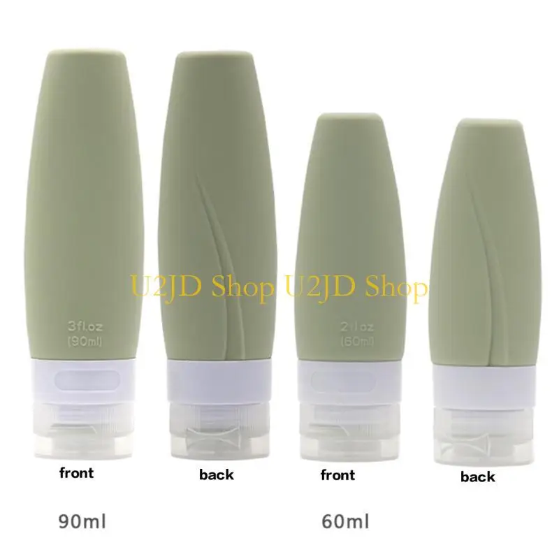 U2JD leere Flasche Reise kosmetische nachfüllbare Flasche tragbare Silikon -Flüssigkeitshampoo