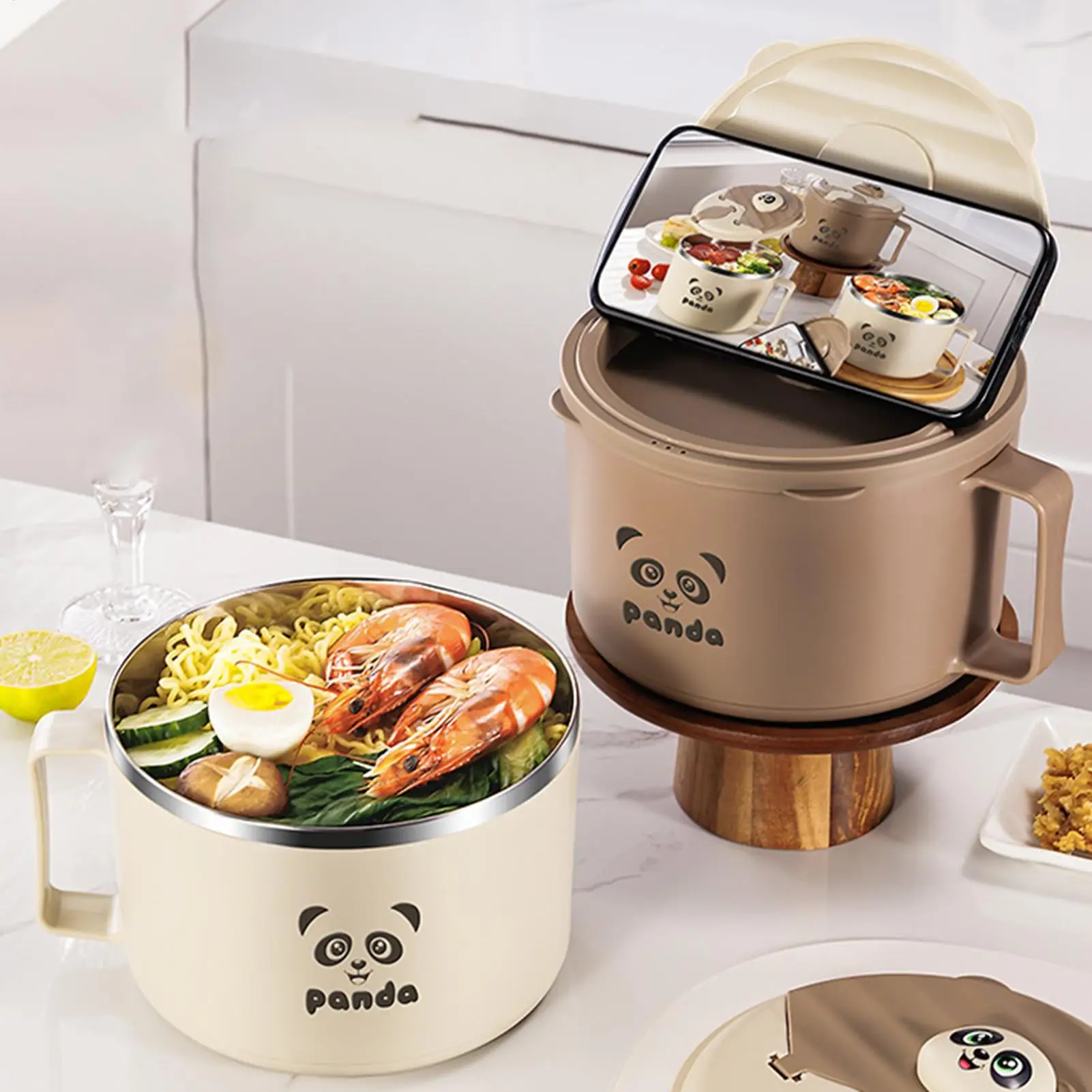 Soup Bowls With Handles Portable Meal Prep Containers Instant Noodle Bowl For Soup For Travel Lunch Dinner Breakfast College