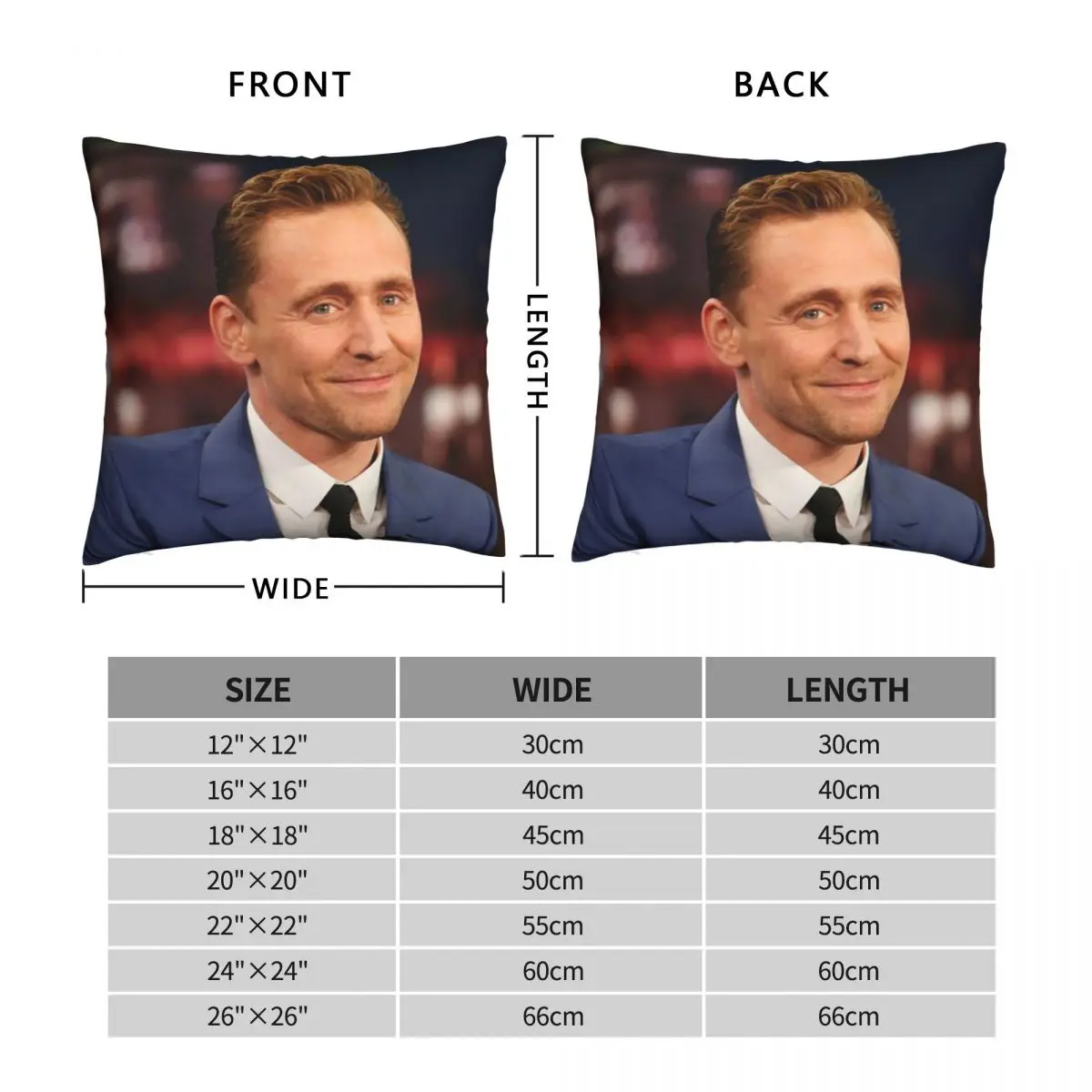 Tommy Hiddles Square Pillowcase Polyester Linen Velvet Creative Zip Decor Throw Pillow Case Home Cushion Case Wholesale