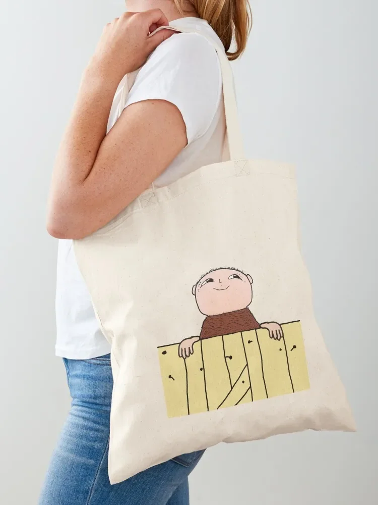 Alfie Atkins, Alfons ?berg standing behind a fence Tote Bag Canvas stote bag tote bags men shopper bag women canvas