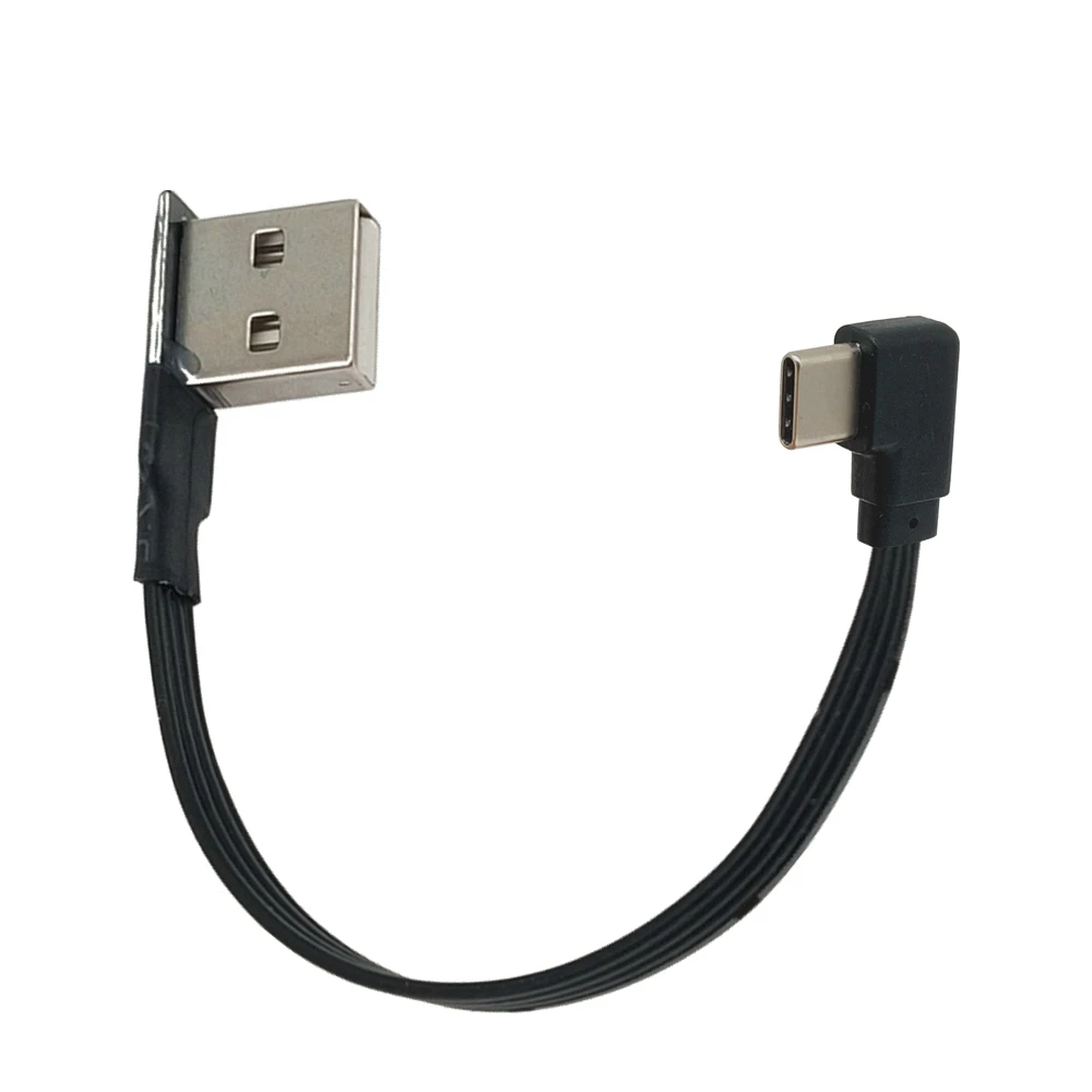 0.1M 0.2M USB ultra-short suitable for Lexus es ultra-flat elbow data cable can hide typeCar PIay flat cable