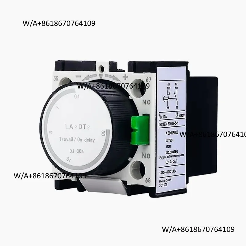 On Delay Time Auxiliary Contact Blocks for Contactor LADT2 0.1-30S LA2-DT2 Silver Contact LA2 DT2