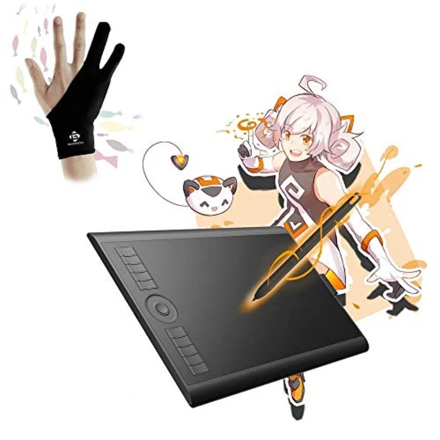 

M10K 2018 Drawing Tablet and Two-Finger Glove