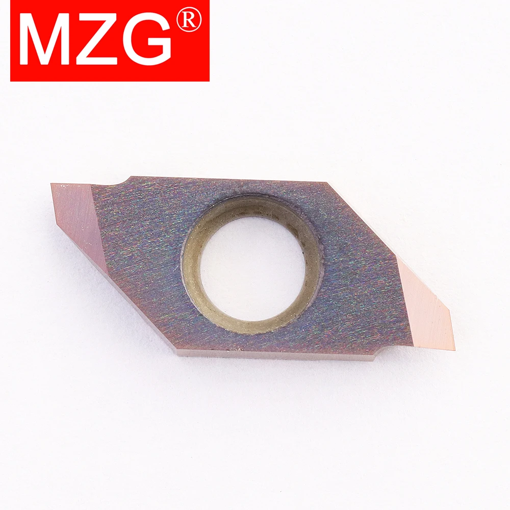 MZG-inserto de torneado trasero, placa TKFT TKFB, torno CNC, ranurado, resorte de acero, soporte KTKFR, hoja de trabajo de Metal de carburo de