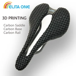 ELITAONE Bike Saddle Ergonomics 3D Printed Padding Carbon Saddle 248x145mm Road MTB Racing Saddles  Bicycle Seat Cushion Parts