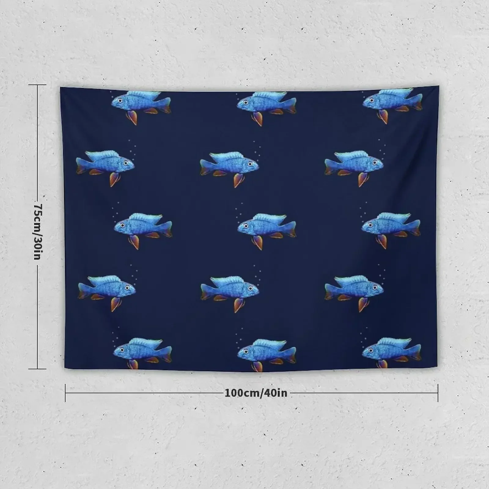 African Cichlid Fish Tapestry Room Ornaments Decoration Aesthetic Aesthetic Room Decorations Tapestry