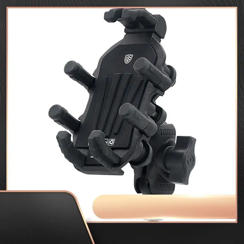 

Крепление для телефона на выносе вилки мотоцикла с гашением вибрации, регулируемый держатель для мобильного телефона на мотоцикле, прочное винтовое крепление - M8