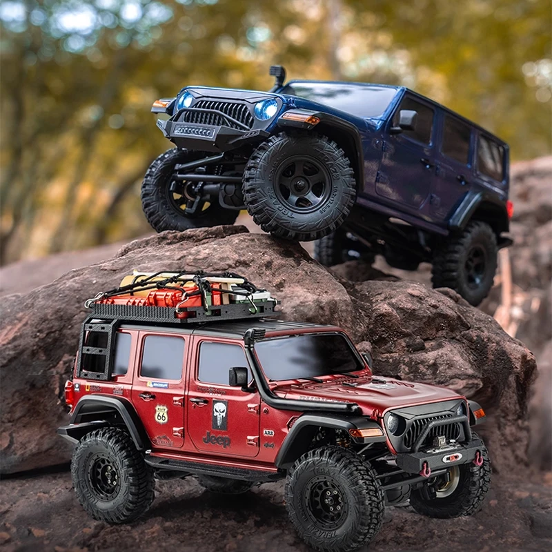 Fms 1/18 Onweer Rc Auto Simulatie Klimvoertuig 2.4g Afstandsbediening 4wd Koplampen Off Road Crawler Model Voertuig Gift