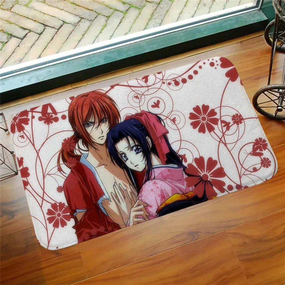 

Rurouni-Kenshin Entrance Carpet for Kitchen Mat Floor Mat Doormat Outdoor Rug Decoration Home Decor Items Customized Custom Foot