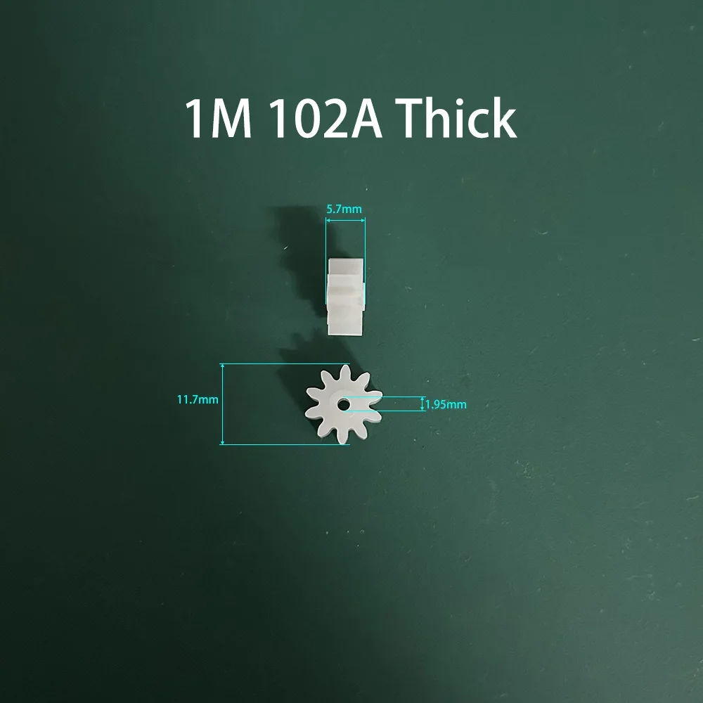 3PCS Modulus M = 1 Plastic Tooth Gear 102A Thin 102A Thick 112A 122A 152A 292A 1M Gears Toy Accessories