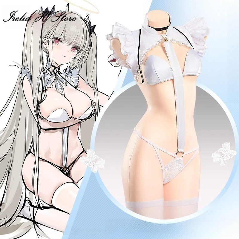 

Irelia H Azur Lane HMS Formidable Cosplay costume Game HMS Formidable bikini Sexy Lingeries Private Photo Shoot Female