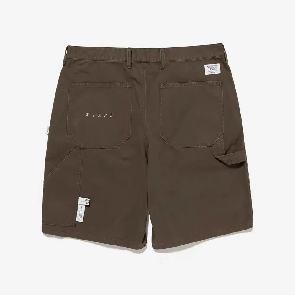 WTAPS 26SS Men's Washed Vintage Workwear Shorts Embroidered Loose Fit Casual Japanese Streetwear Short Pants