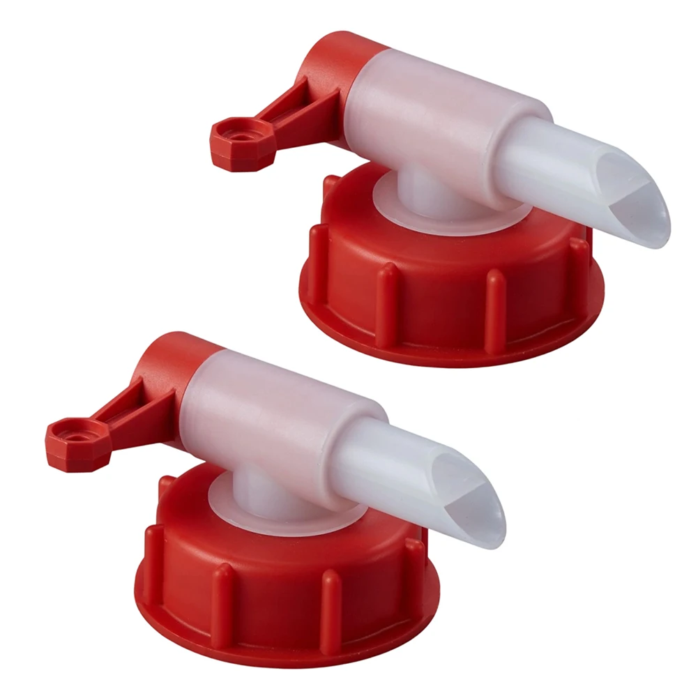 1/2Pcs DIN 61 DIN 51 Threads Pouring Tap Spout For Canisters 65mm/75mm Plastic IBC Drain Valve Replacement Outlet Tap Valve