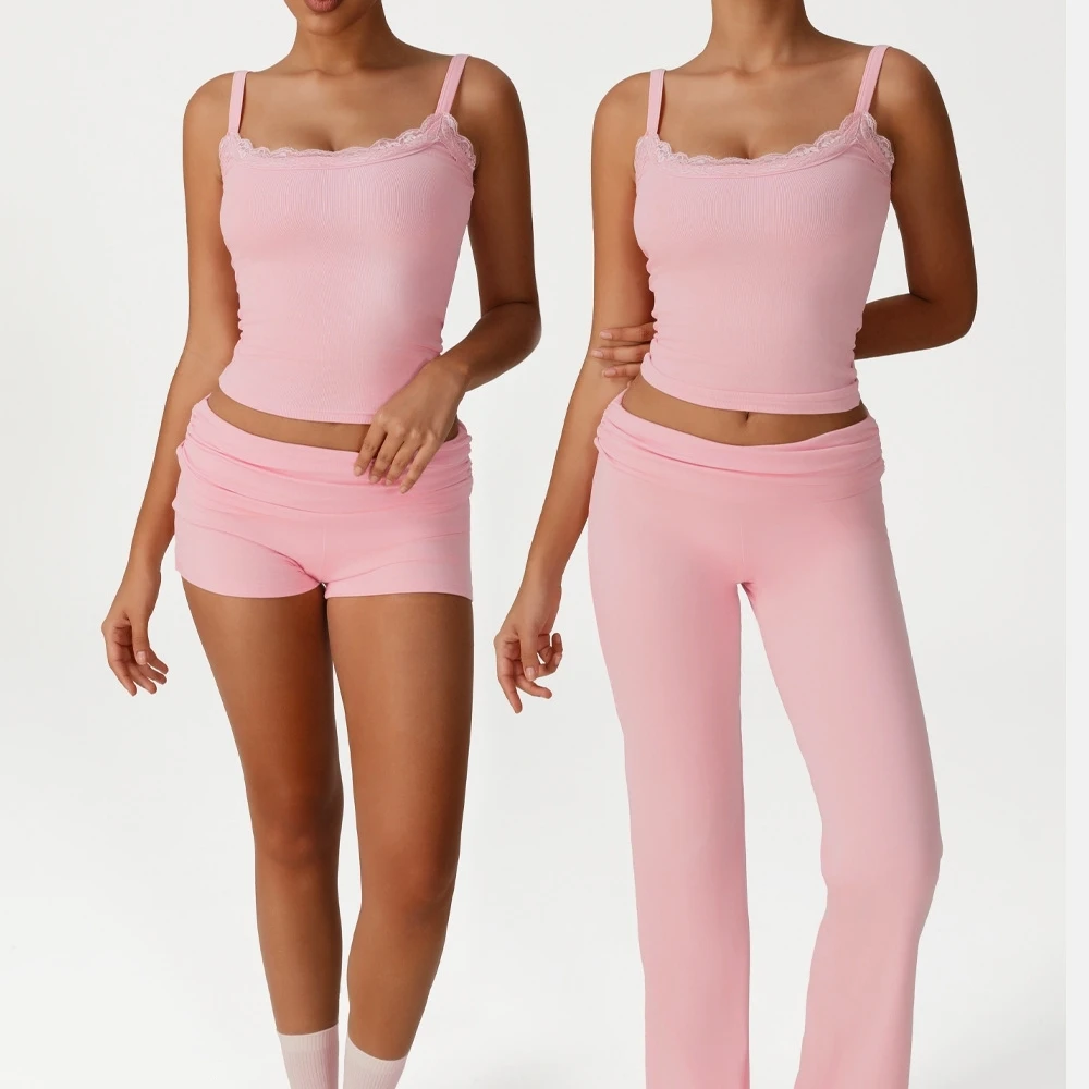 

Sportswear Yoga Set 2 Pieces Workout Tracksuit Sportswear Gym Clothing High Waist Bell-bottoms Sexy Fitness Bra Sports Suit