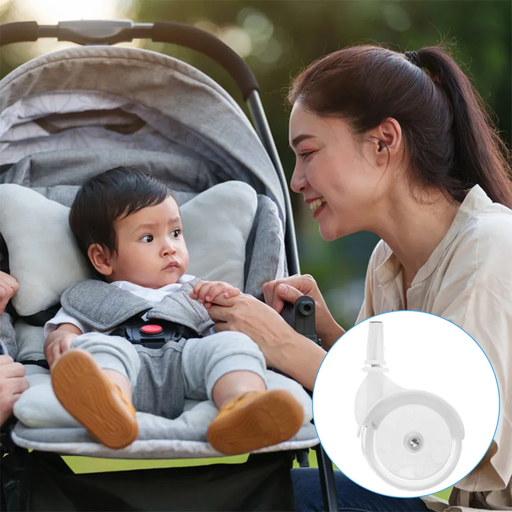 Universal Baby Stroller Front Caster Wheels – Smooth Swivel Replacement Wheels