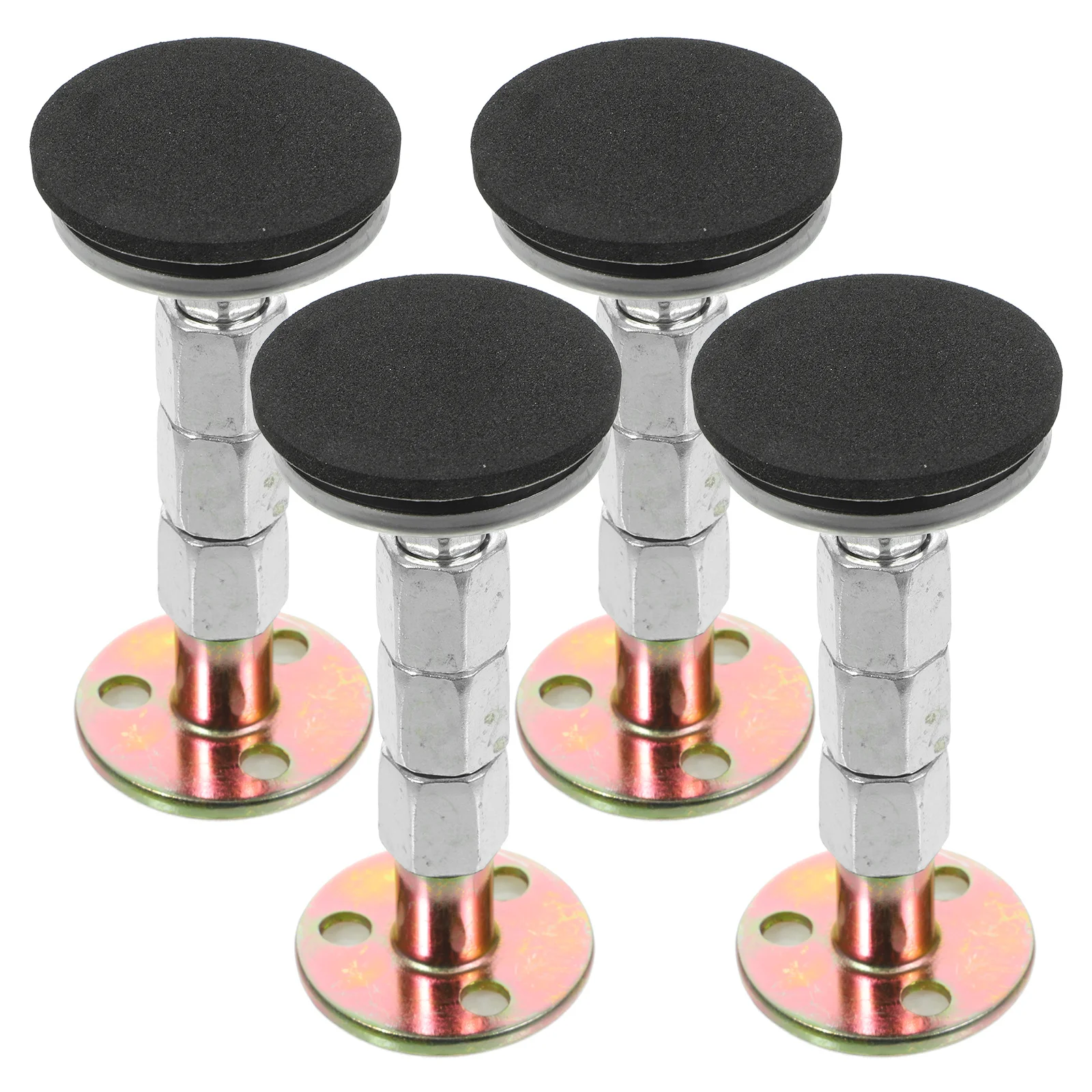 

4pcs Anti-Collision Fixer Metal Bedside Stabilizer Adjustable 84-110Mm For Table Chair Sofa Legs Home Furniture Protector Sturdy