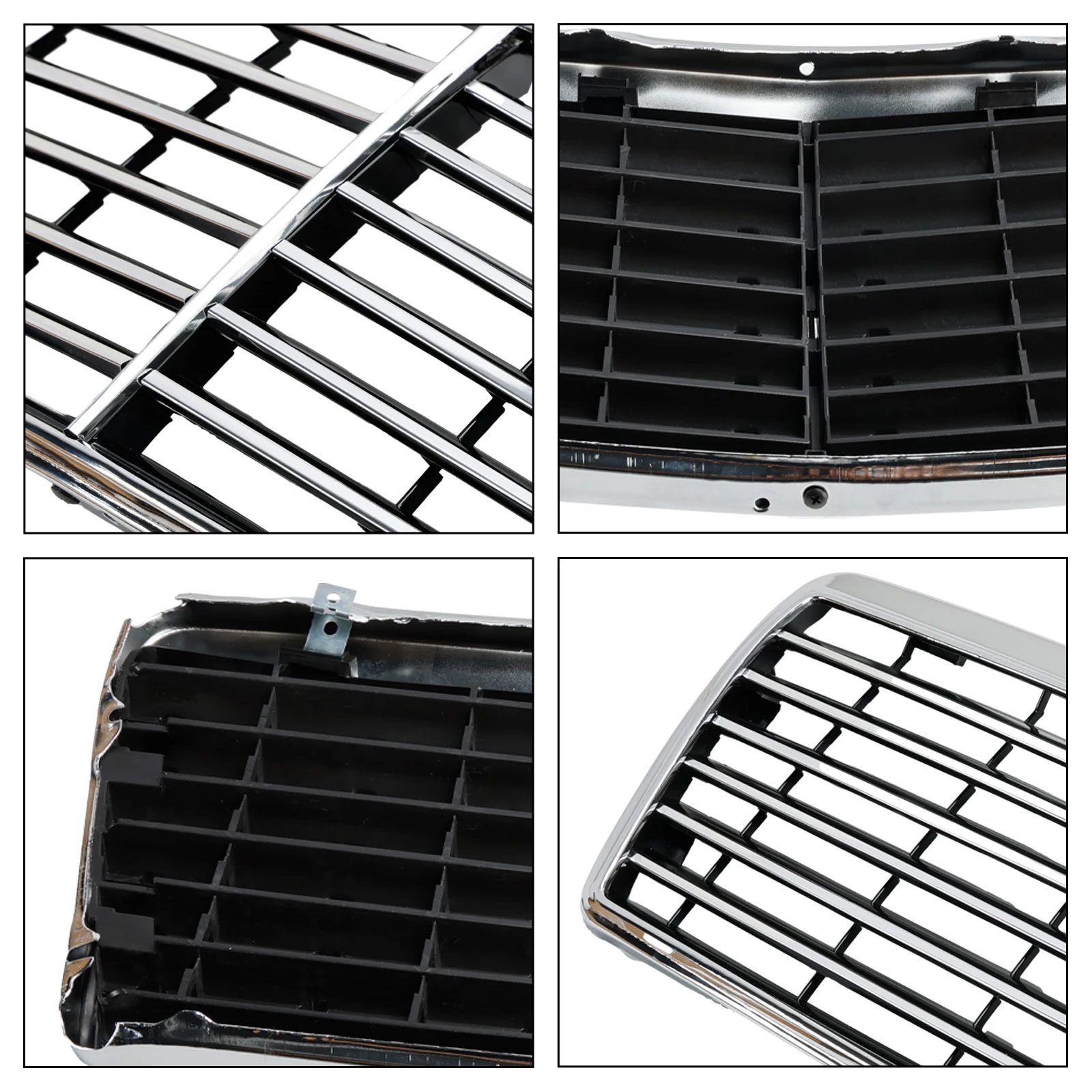 Artudatech Front Bumper Grille Grill Fit Mercedes-Benz E-Class W124 S124 C124 1993 1994 1995