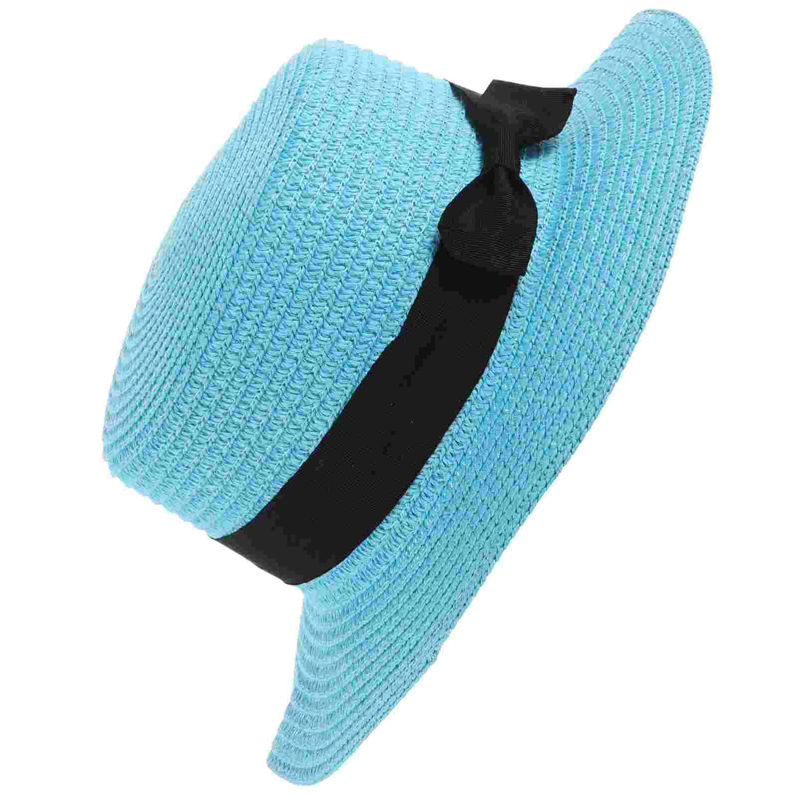 

Summer Straw Hat Women Women's Hats & Caps Beach for Blue Bowler Travel Ladies Sun