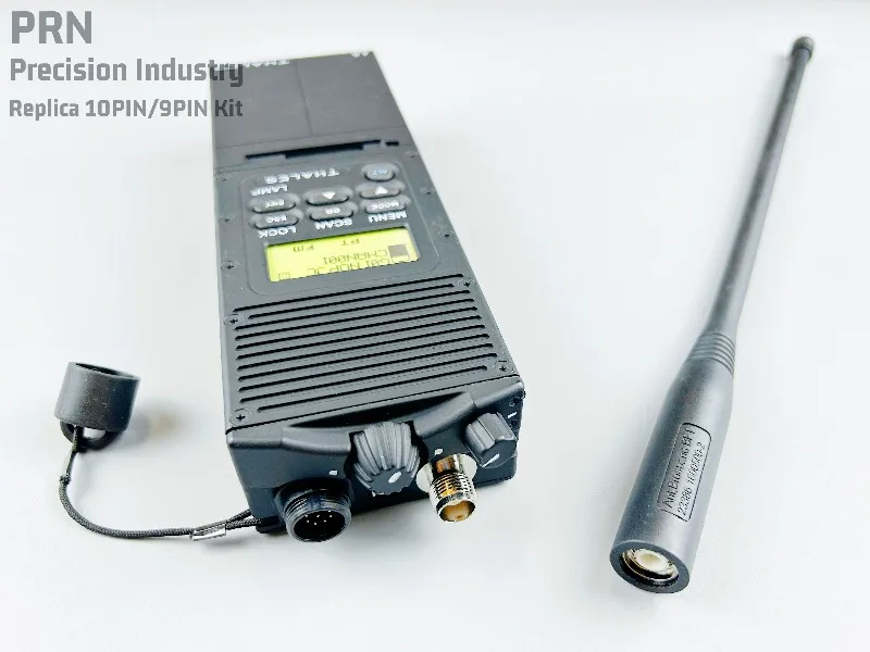 PRN Precision 10PIN PRC148 Replica Dummy Radio Model with Mil-Spec Antenna Interface Built-in K Connector for Airsoft Wargame