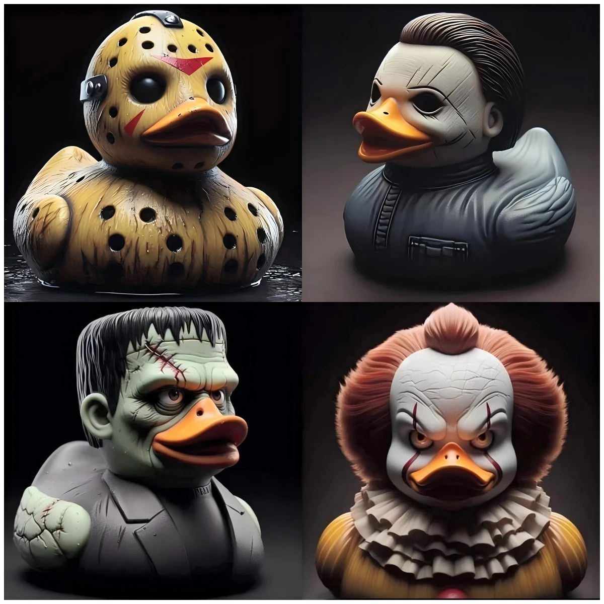 Creative Classic Horror Movie Character Duck - Halloween Cartoon Duck
