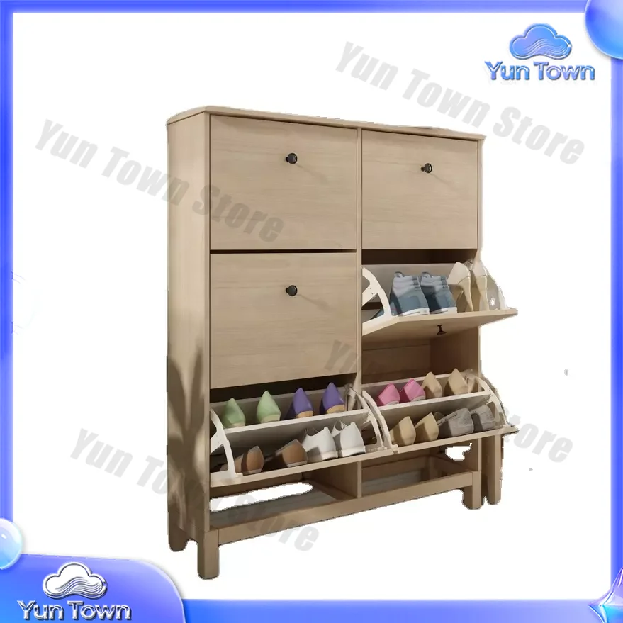 Living Room Furniture Multi-layer Shoe Rack Cabinet Wooden Shoe Storage Cabinet