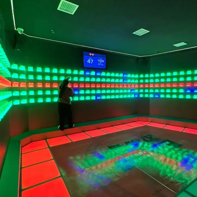 

Factory Price Striking-Hexagon Climbing Interactive Wall Game Gaming LED Lamp for Club