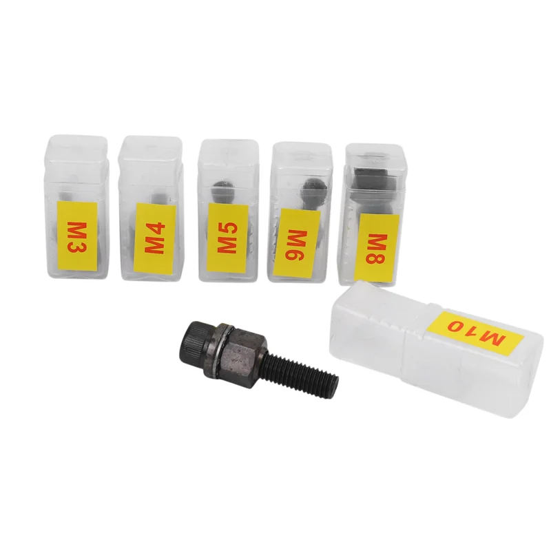 CHCH 24Pcs Hand Rivet Nut Head Nuts Simple Installation Manual Riveter Rivnut Tool Accessory For Nuts M3 M5 M6 M8 M10