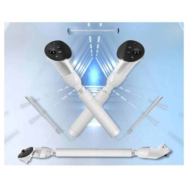 VR Extension Handle VR Game Controllers Handle Extension Pole Lightsaber Handles Extension Grips For Meta Quest 3S VR
