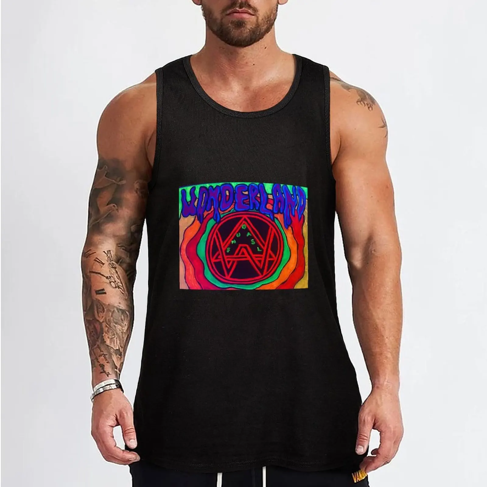 AW Alison Wonderland- Fan Art Tank Top Man sleeveless shirt men gym clothing sports t-shirts for men tops