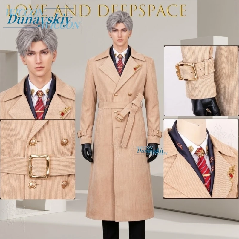 Halloween Love And Deepspace Sylus One Life One Scene Cos Outfit Curtain Finale Movie Card Style For Comic Party Role Play Wear