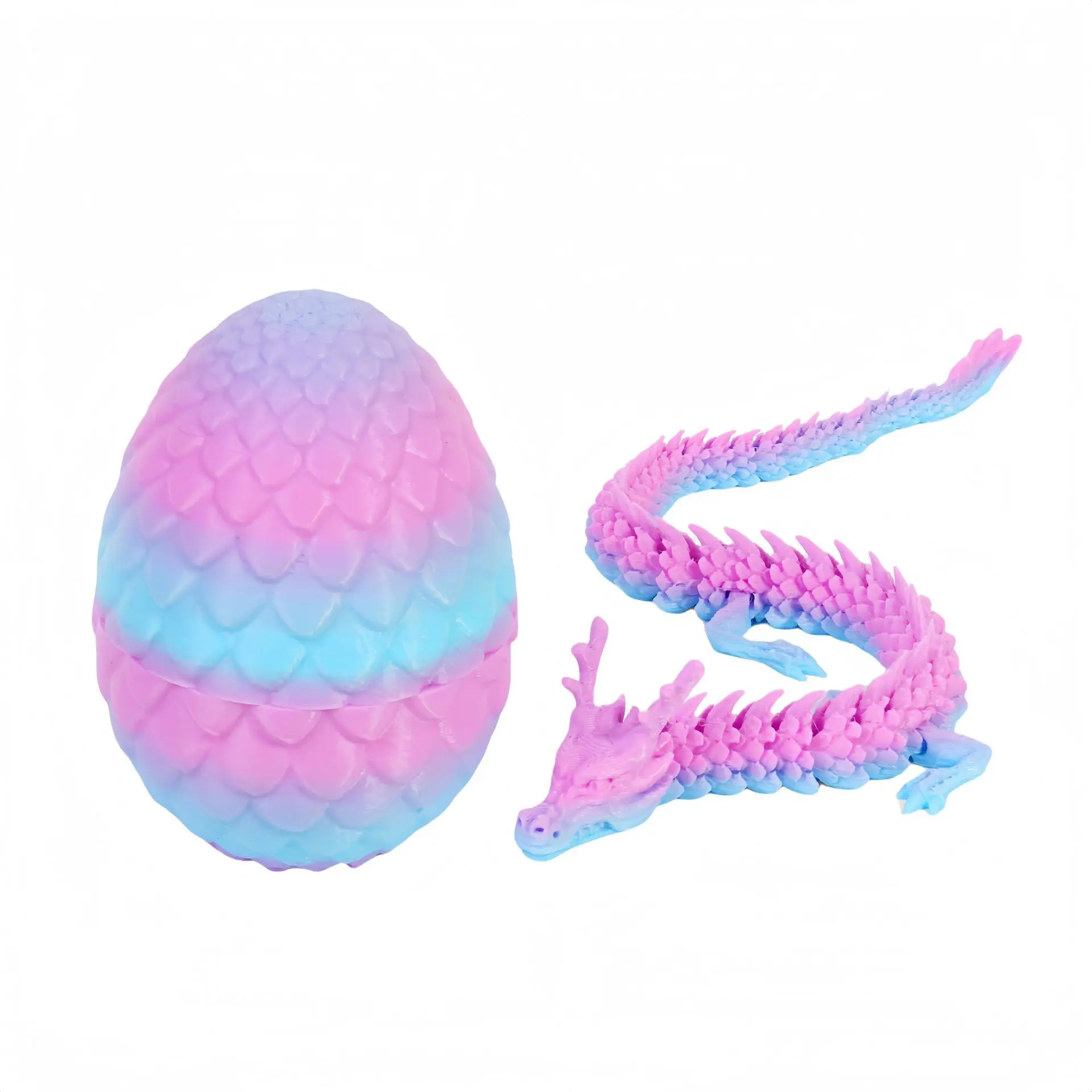 

3D Printing Chinese Dragon Egg Model Three-dimensional Joint Set Tabletop Ornament Model Toy Children's Day Boy and Girl Gift