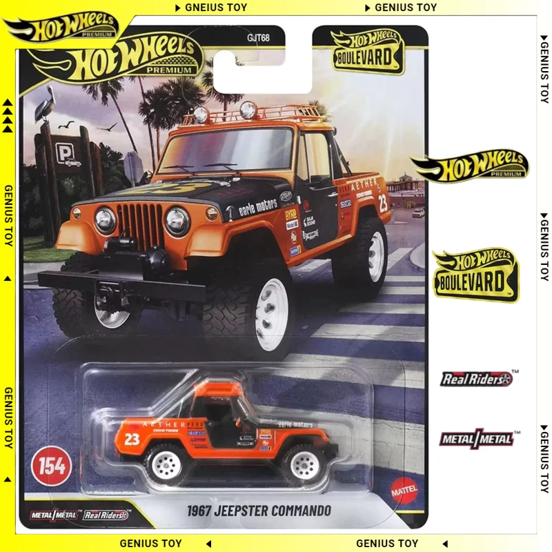 

Hot Wheels 2026 Boulevard '67 Jeepster Commando 1:64 Diecast Alloy Metal Body Vintage American Off-Road Collectible for Jeep Fan
