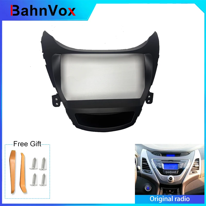9 inch Android Car Radio frame for Hyundai ELANTRA 2011-2013 2din Stereo GPS Fascia bezel Panel Adapter wire harness