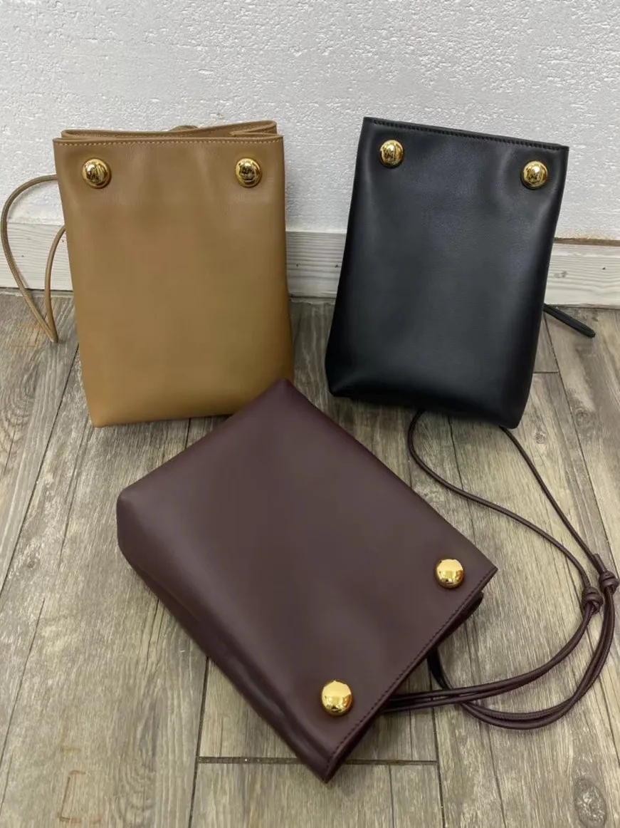 Soft Napa cowhide pebble pouch crossbody handbag