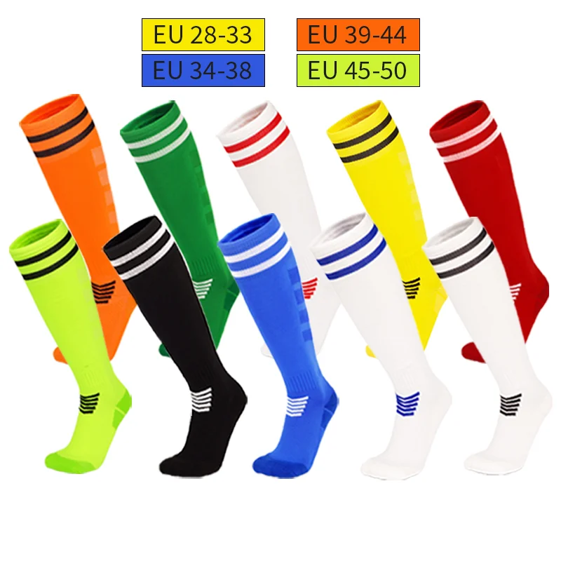 Professional Football Socks Adult Children Thick Towel Bottom Sports Socks Breathable Sweat-Absorbent Suitable for Various Sport