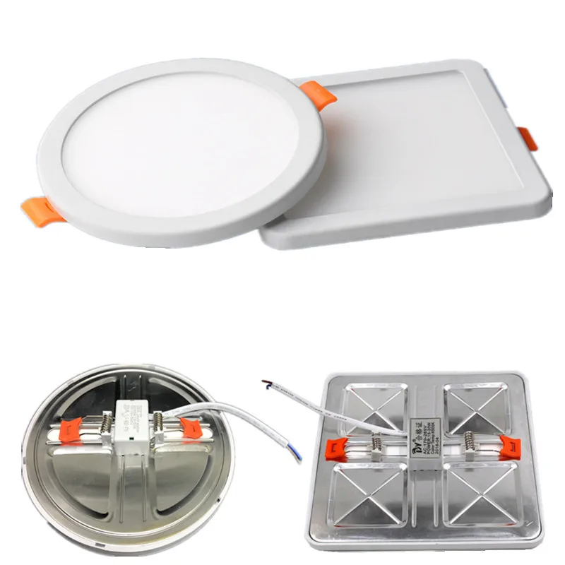 Otwór tnący Regulowana lampa sufitowa LED Panel wpuszczany Downlight LED AC110V 220V Aluminiowa lampa sufitowa wewnętrzna