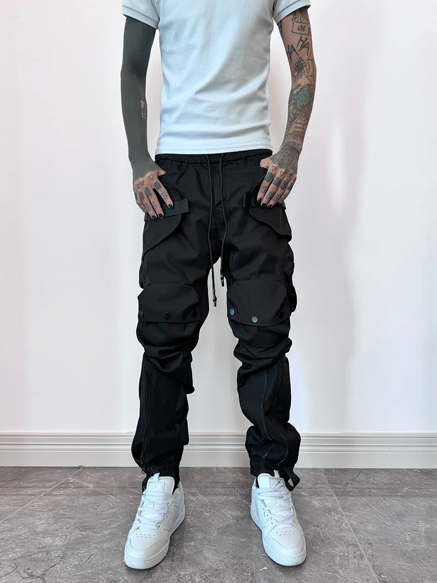 

Мужские рабочие брюки K Street Multi-ket с манжетами, повседневные длинные брюки Haome, модные молодежные брюки из полиэфирного волокна