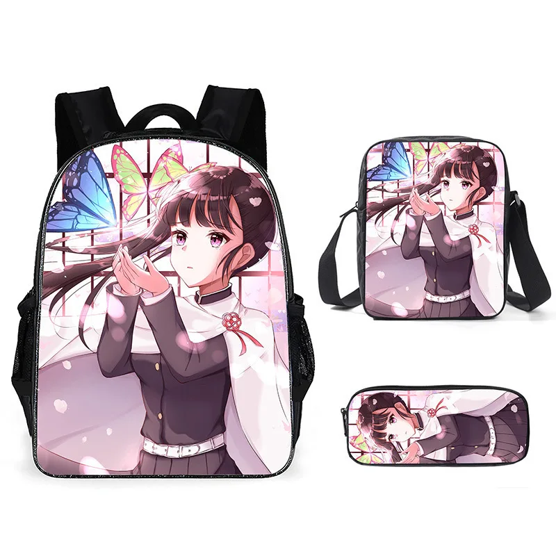 Classic Funny Beauty Fashion Kpop 3D Print 3pcs/Set pupil School Bags Laptop Daypack Backpack Inclined shoulder bag Pencil Case