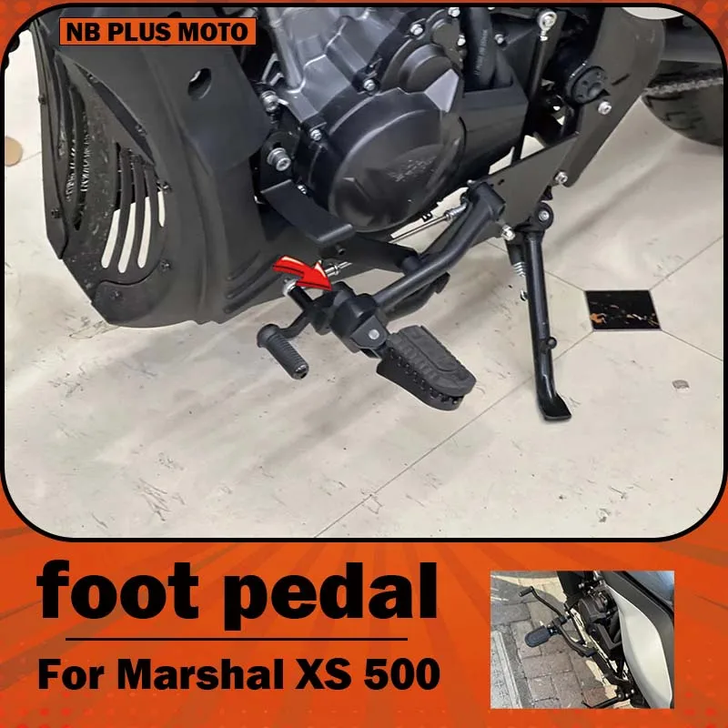 【Premium】For modifying Marshal XS 500 with forward-moving foot pedals, front-mounted gear shift lever, brake pedal assem
