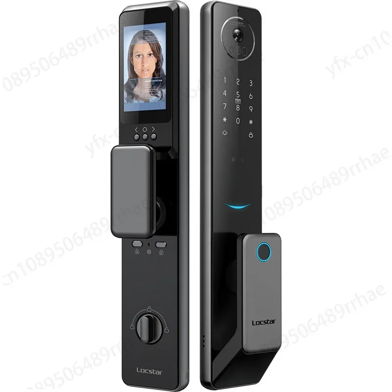 Automatic 3D facial recognition graffiti smart lock anti-theft door password lock cat eye visual fingerprint lock home