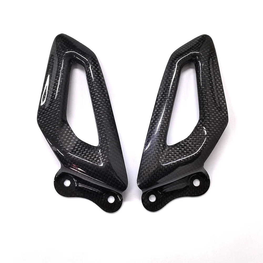 Per BMW S1000RR 2019 2020 2021 2022 2023 Accessori Moto Pura Fibra di Carbonio Tacco Piastre Guardie Pedane Pannelli Parti Kit