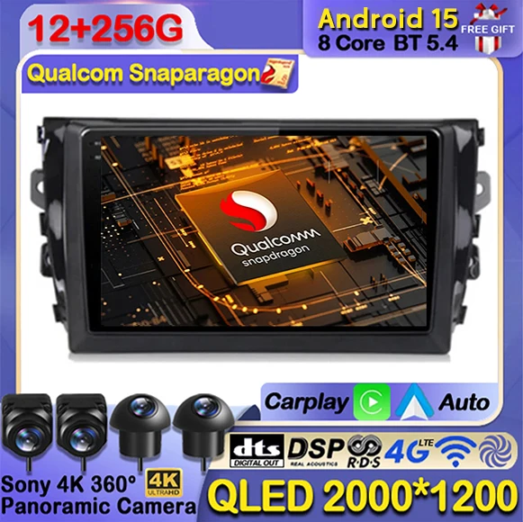 

Android 15 For Zotye T600 2014 - 2019 Car Radio Multimedia Video Player Navigation GPS 4G+WIFI Wireless Carplay Auto 360 Camera