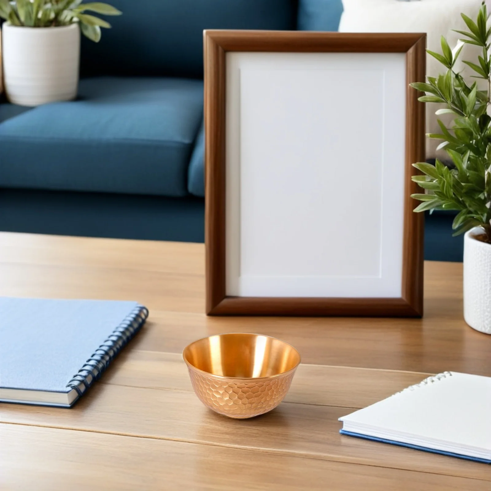 

Round Hammered Metal Brass Prayer Basin For Ritual Burning Yoga Decorative Serving Bowl Fruit Candy Dish