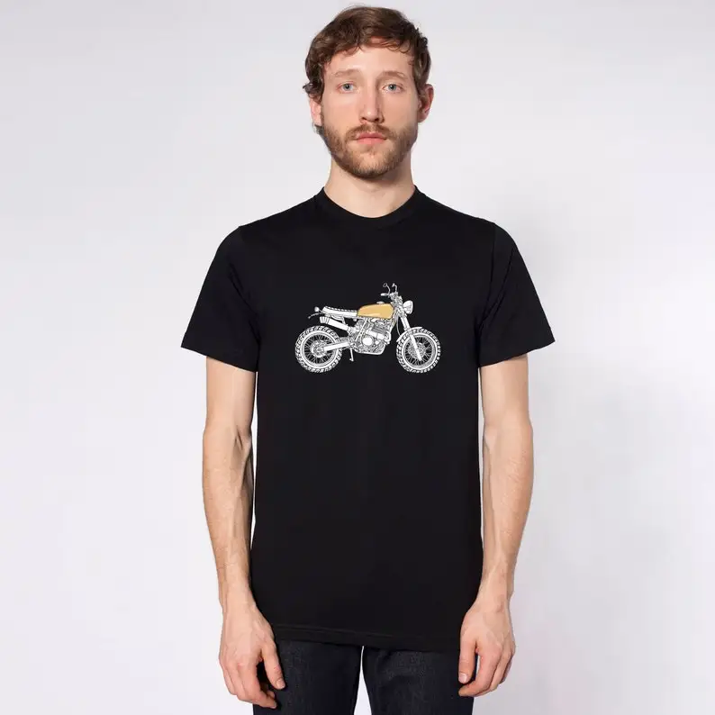 

Limited Release Japanese Engineered Custom Motorcycle Scrambler Side View Short And Long Sleeve Shirts