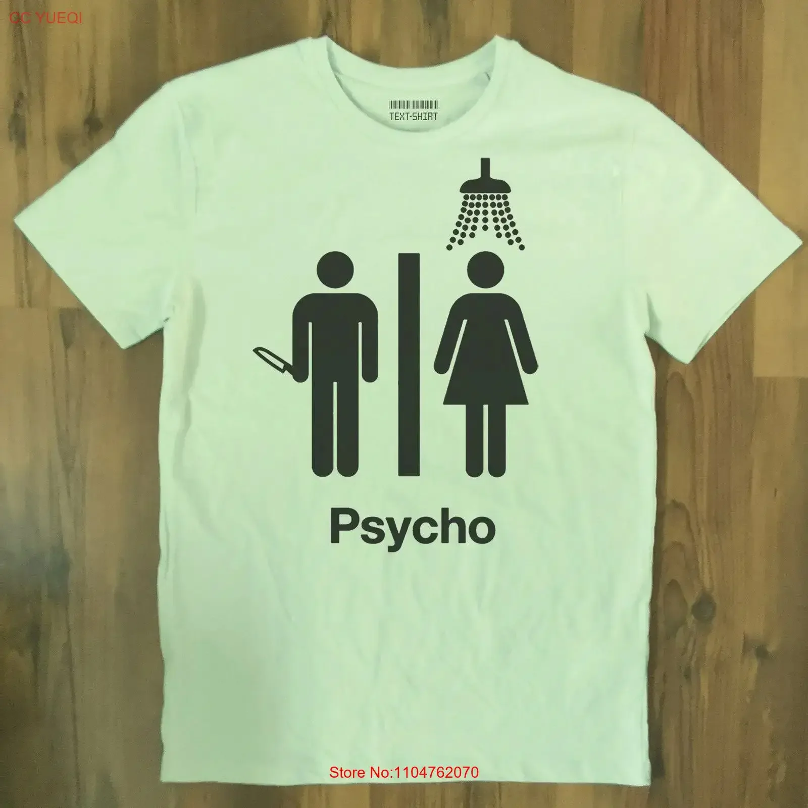 Psycho film t shirt for women and men Hitchcock funny unique handmade cotton high quality vintage Washed Casual Unisex