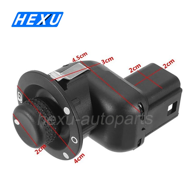 Rearview Mirror Control Switch Knob With 10 Pins For Renault Clio 3 Mk3 Laguna 2 Scenic Megane 2 Kangoo 2007-2017 8200676533