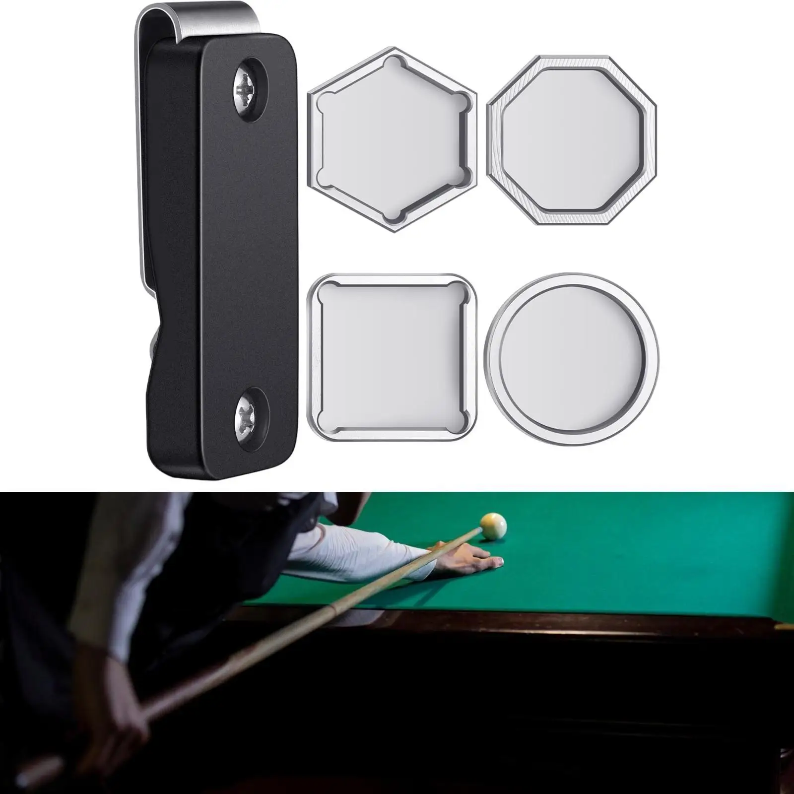 Porte-craie de billard, boîte à craie pratique et légère, étui à craie pour queue de billard